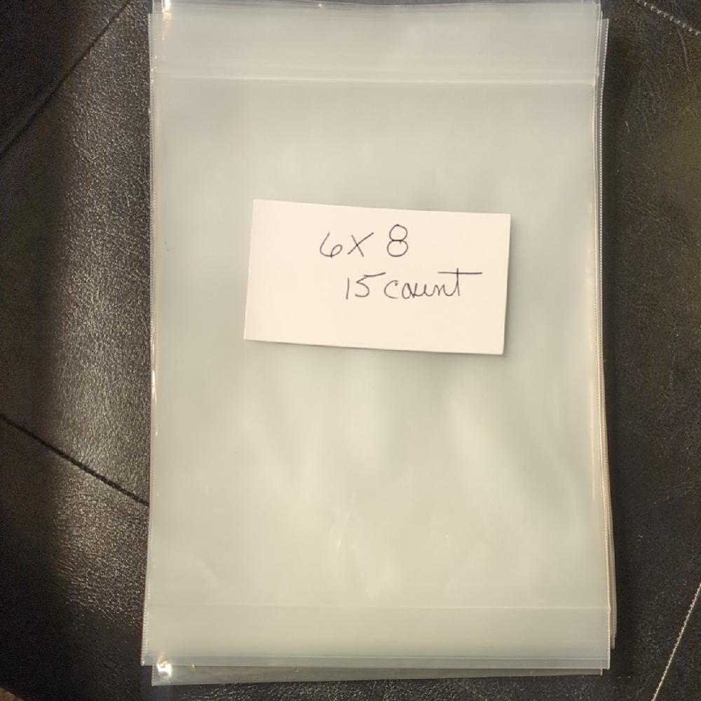 6x8 Clear Plastic Storage Bags